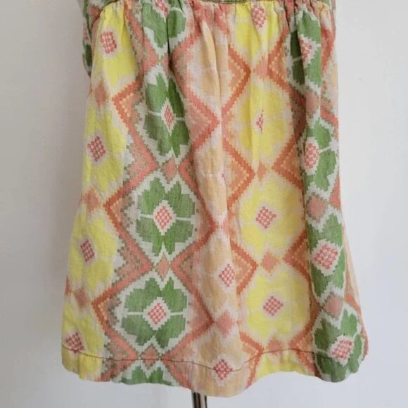 Anthropologie Marta Swing Tank Cropped Geometric Aztec Print Women Small - Picture 10 of 11
